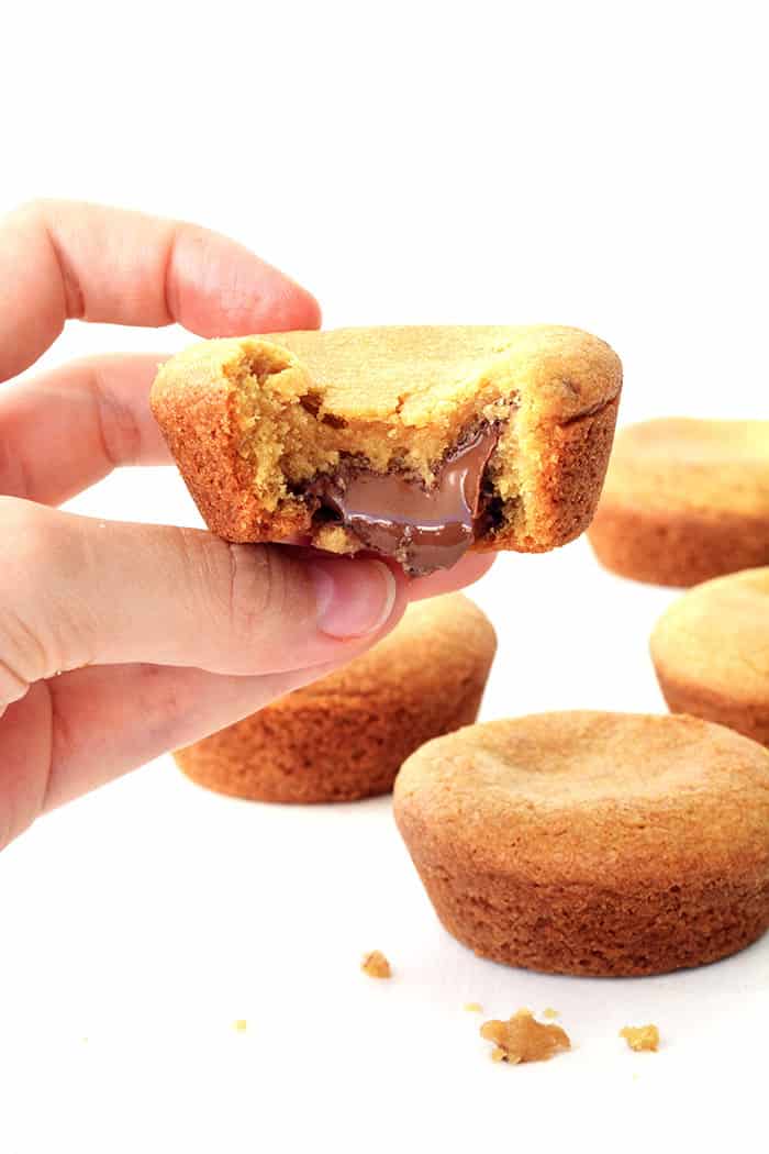Nutella Stuffed Cookie Cups